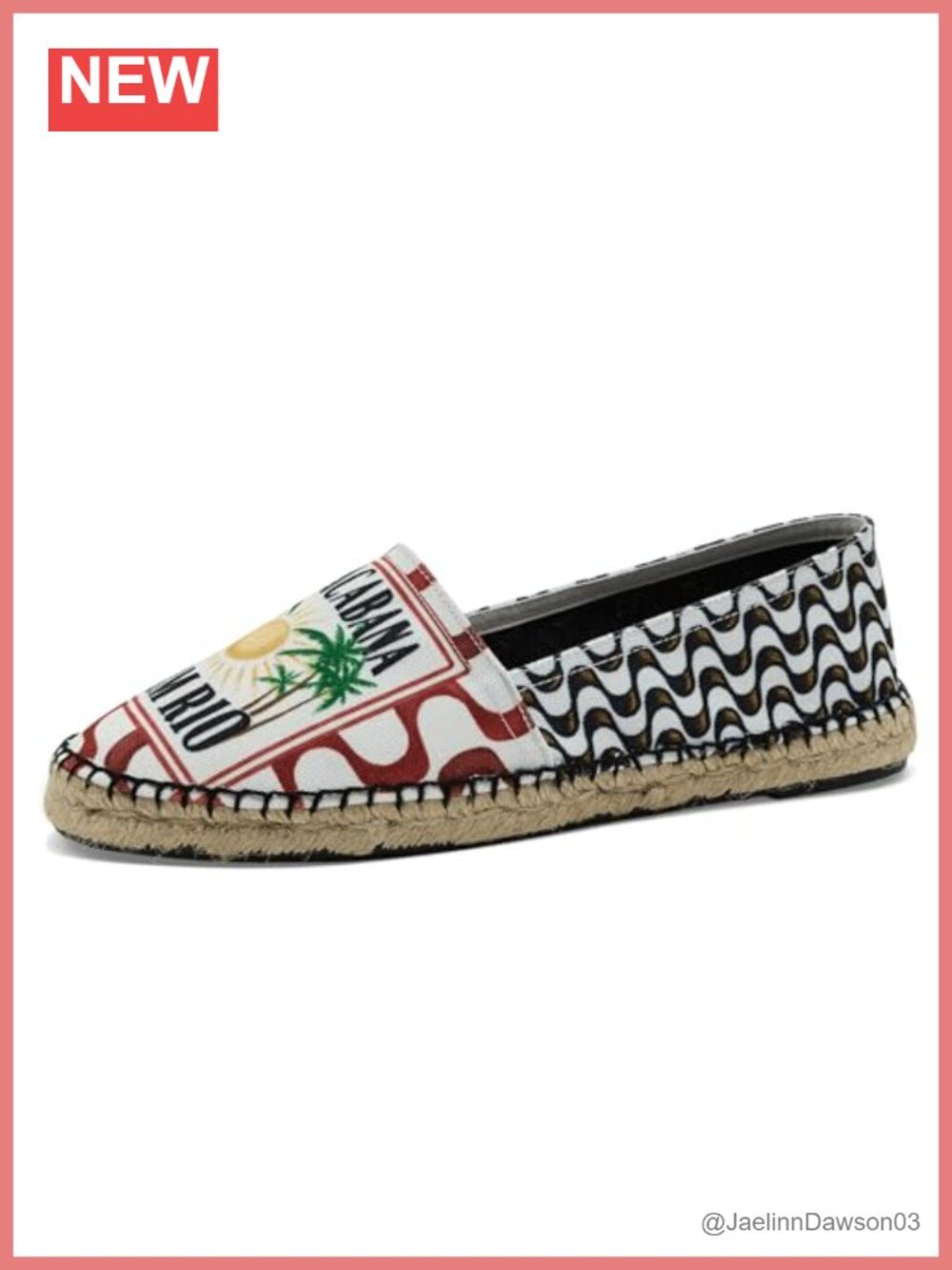 Canvas Espadrille Loafers Flat Slip-On Pull-On Low-Top TPU Sole Leather Lining